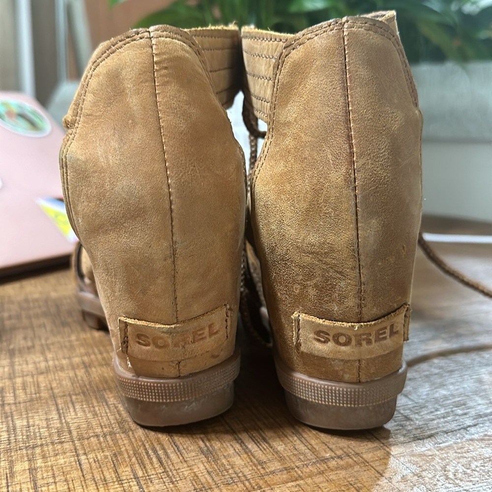 Sorel Lace-up Joanie Wedge Sandals - Picture 2 of 4